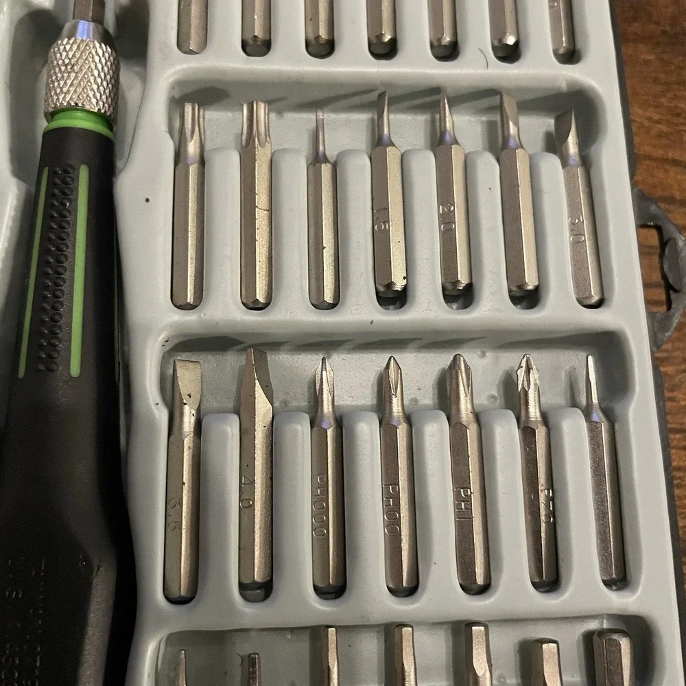✅Pittsburgh Precision 34 Pc Flexible Screwdriver Bit Set Case 93916 #️⃣0152
